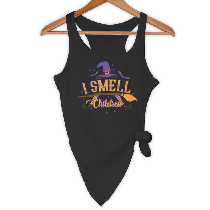 I Smell Children Wicked Cute Kindergarten Teacher Halloween Flowy Tank, novelty gifts, funny gifts