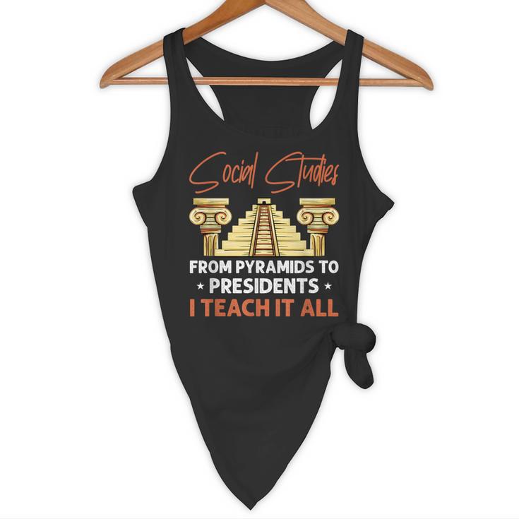 Social Studies Teacher World History Teacher Men Women Flowy Tank, novelty gifts, funny gifts