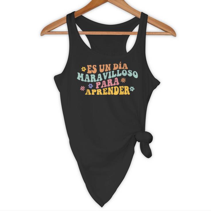 Spanish Teacher Dual Language Bilingual Teacher Cute Preppy Flowy Tank, novelty gifts, funny gifts Spanish Teacher Dual Language Bilingual Teacher Cute Preppy Flowy Tank, novelty gifts, funny gifts