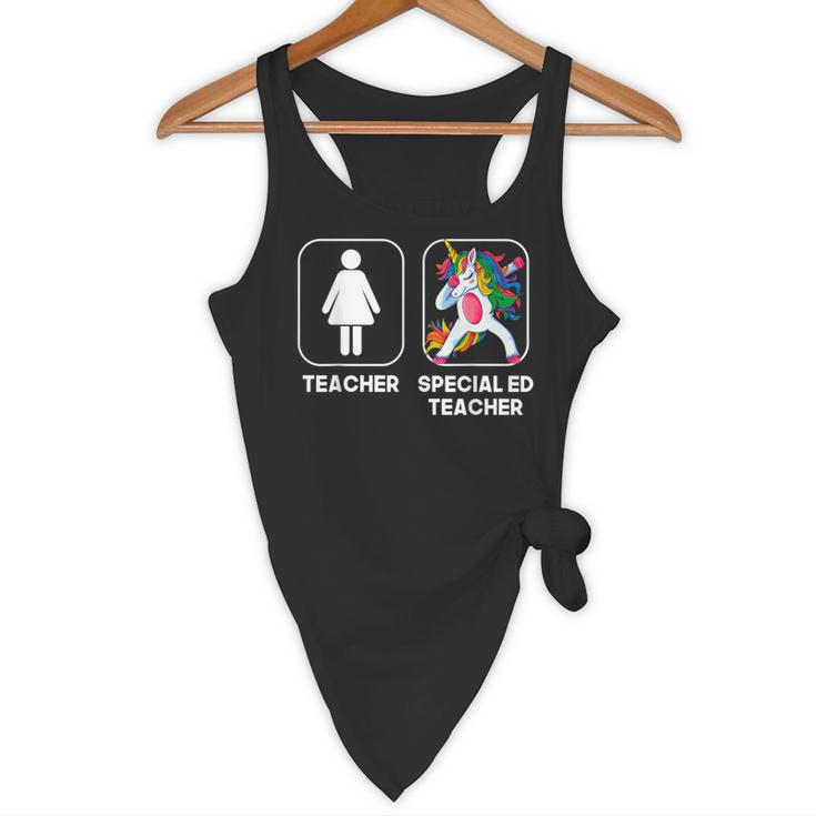 Special Ed Teacher Dabbing Unicorn Teacher Women Flowy Tank, novelty gifts, funny gifts Special Ed Teacher Dabbing Unicorn Teacher Women Flowy Tank, novelty gifts, funny gifts