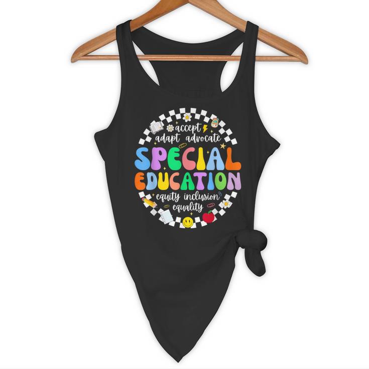 Special Education Teacher SPED Squad Team Kids Men Groovy Flowy Tank, novelty gifts, funny gifts