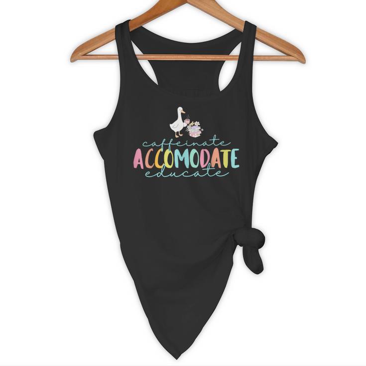 SPED Dream Team Teachers Special Education Silly Goose Flowy Tank, novelty gifts, funny gifts