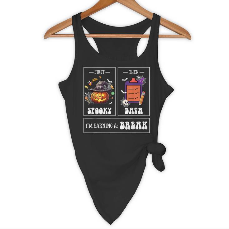 Sped Teacher Halloween First Spooky Then Data Sped Ed Team Flowy Tank, novelty gifts, funny gifts Sped Teacher Halloween First Spooky Then Data Sped Ed Team Flowy Tank, novelty gifts, funny gifts