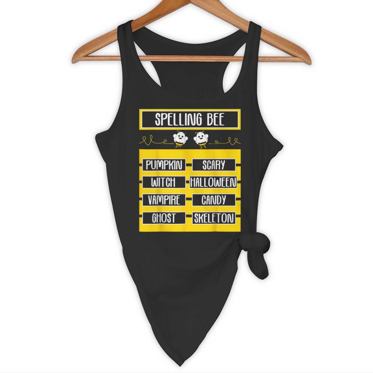 Spelling Bee Halloween Teachers Bee Spelling Competition Flowy Tank, novelty gifts, funny gifts