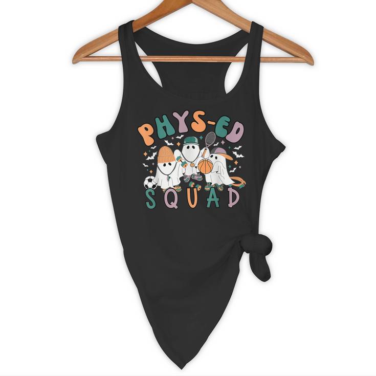 Spooky Ghost PE Teacher Squad Physical Education Halloween Flowy Tank, novelty gifts, funny gifts Spooky Ghost PE Teacher Squad Physical Education Halloween Flowy Tank, novelty gifts, funny gifts