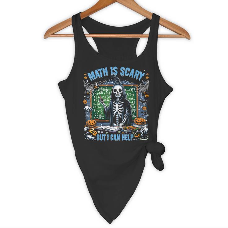 Spooky Halloween Math Teacher Flowy Tank, novelty gifts, funny gifts