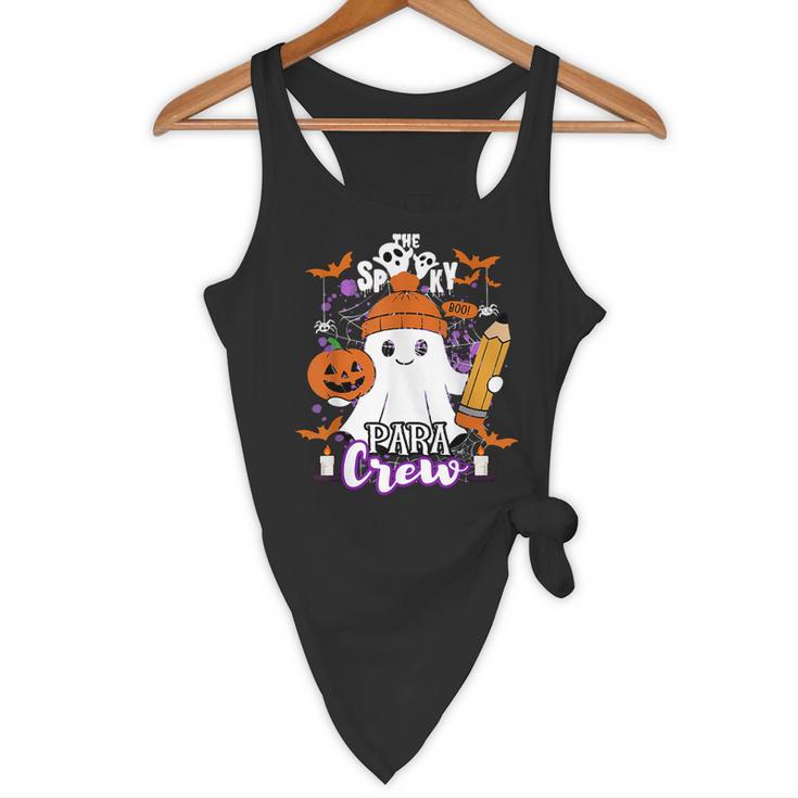 Spooky Para Crew Ghost Halloween Paraprofessional Teacher Flowy Tank, novelty gifts, funny gifts Spooky Para Crew Ghost Halloween Paraprofessional Teacher Flowy Tank, novelty gifts, funny gifts