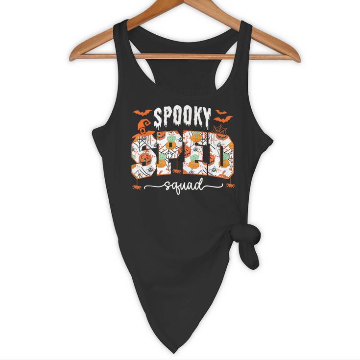 Spooky SPED Squad Special Education Teacher Halloween Ghost Flowy Tank, novelty gifts, funny gifts
