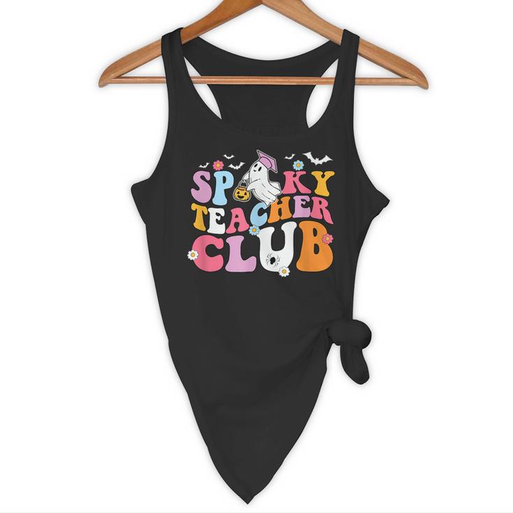 Spooky Teacher Club Halloween Flowy Tank, novelty gifts, funny gifts Spooky Teacher Club Halloween Flowy Tank, novelty gifts, funny gifts