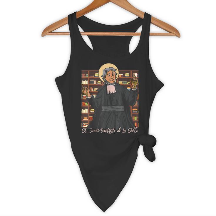 St Jean Baptiste De La Salle Patron Saint Education Teachers Flowy Tank, novelty gifts, funny gifts St Jean Baptiste De La Salle Patron Saint Education Teachers Flowy Tank, novelty gifts, funny gifts