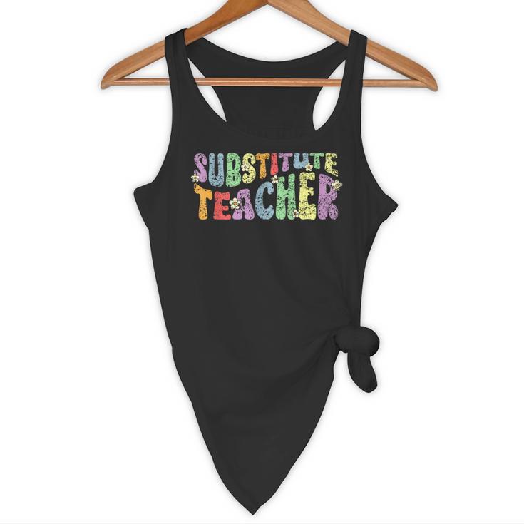 Substitute Teacher Women Back To School Substitute Teacher Flowy Tank, novelty gifts, funny gifts Substitute Teacher Women Back To School Substitute Teacher Flowy Tank, novelty gifts, funny gifts