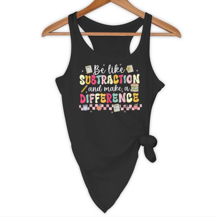 Be Like Subtraction And Make A Difference Math Teacher Flowy Tank, novelty gifts, funny gifts Be Like Subtraction And Make A Difference Math Teacher Flowy Tank, novelty gifts, funny gifts