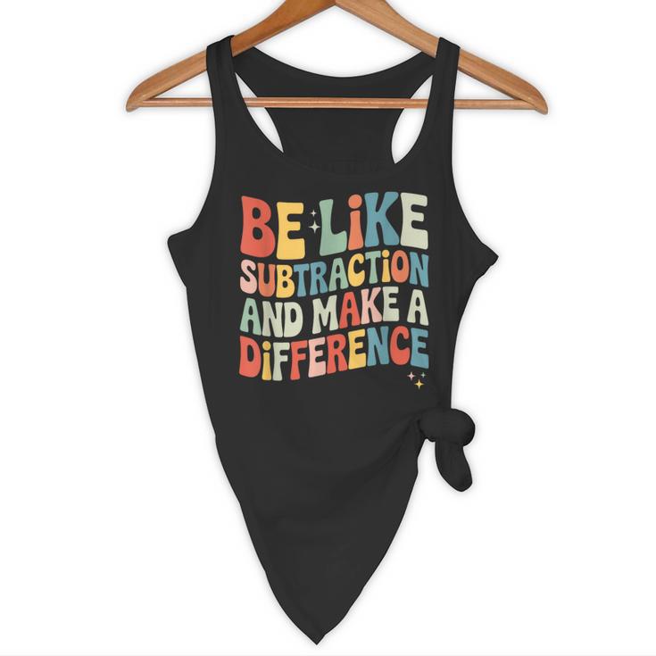Be Like Subtraction And Make A Difference Math Teacher Women Flowy Tank, novelty gifts, funny gifts Be Like Subtraction And Make A Difference Math Teacher Women Flowy Tank, novelty gifts, funny gifts