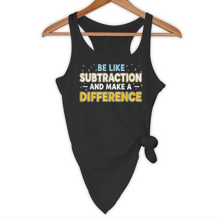 Be Like Subtraction And Make A Difference Teachers Flowy Tank, novelty gifts, funny gifts Be Like Subtraction And Make A Difference Teachers Flowy Tank, novelty gifts, funny gifts