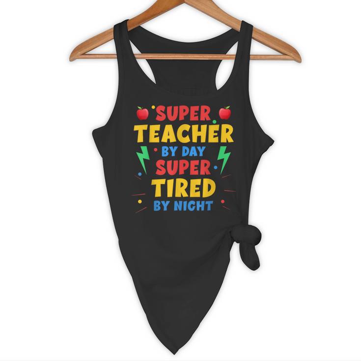 Super Teacher By Day Super Tired By Night Teacher For Men Women Flowy Tank, novelty gifts, funny gifts Super Teacher By Day Super Tired By Night Teacher For Men Women Flowy Tank, novelty gifts, funny gifts