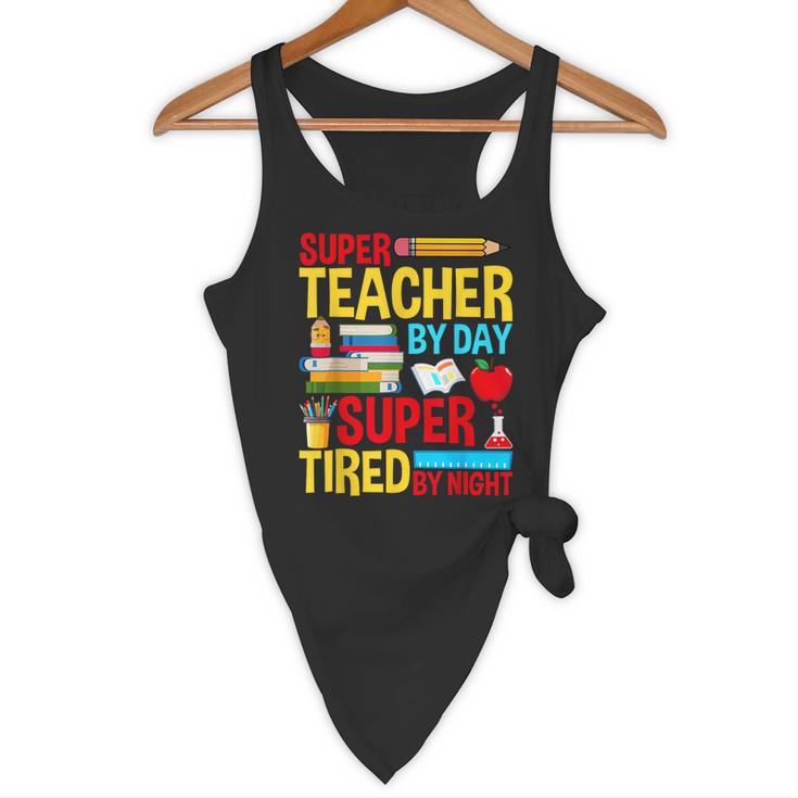 Super Teacher By Day Super Tired By Night Superhero Teacher Flowy Tank, novelty gifts, funny gifts Super Teacher By Day Super Tired By Night Superhero Teacher Flowy Tank, novelty gifts, funny gifts