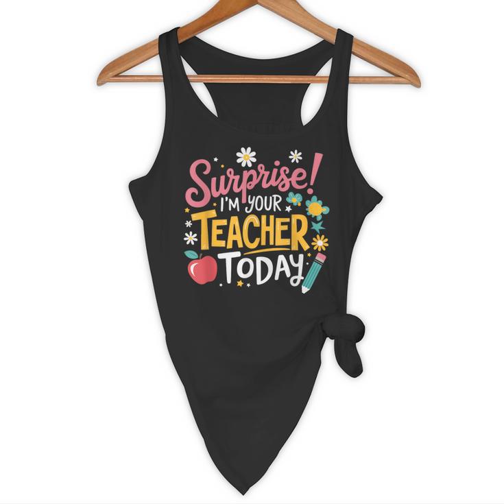 Surprise I'm Your Teacher Today Flowy Tank, novelty gifts, funny gifts Surprise I'm Your Teacher Today Flowy Tank, novelty gifts, funny gifts