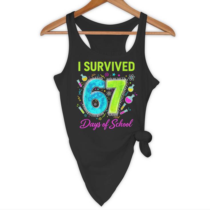 I Survived 67 Days Of School 67 Meme Science Teacher Flowy Tank, novelty gifts, funny gifts