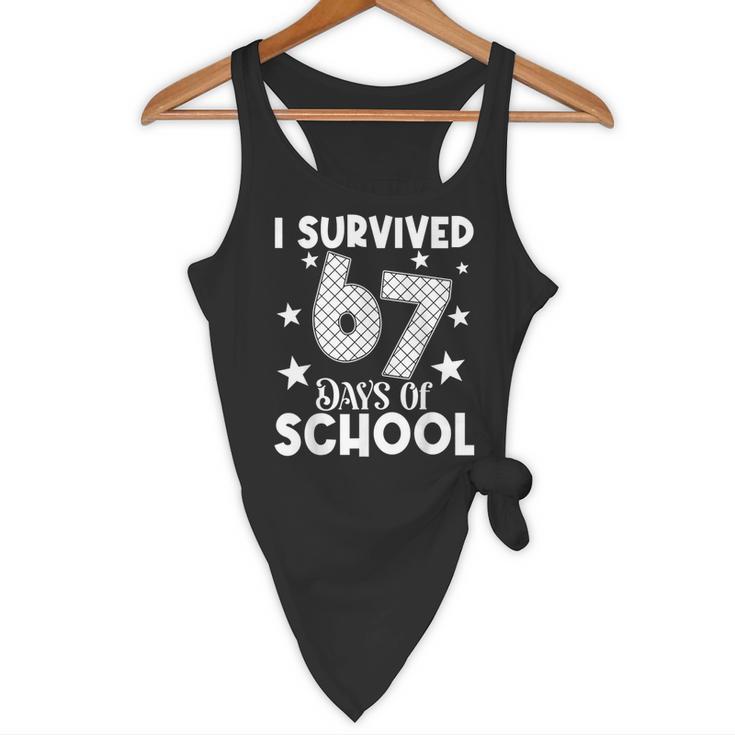 I Survived 67 Days Of School Teachers Students Flowy Tank, novelty gifts, funny gifts