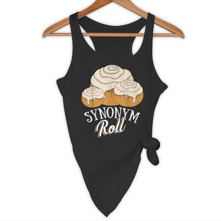 Synonym Roll Teacher And Grammar Geeks Pun For Men Women Kids Flowy Tank, novelty gifts, funny gifts