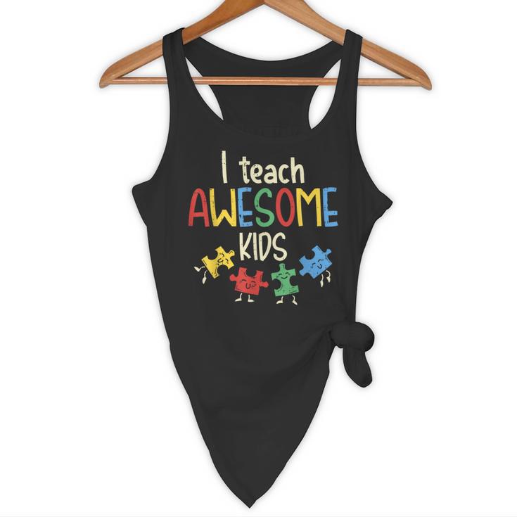 I Teach Awesome Kids Shirt Autism Special Education Teacher Flowy Tank, novelty gifts, funny gifts I Teach Awesome Kids Shirt Autism Special Education Teacher Flowy Tank, novelty gifts, funny gifts