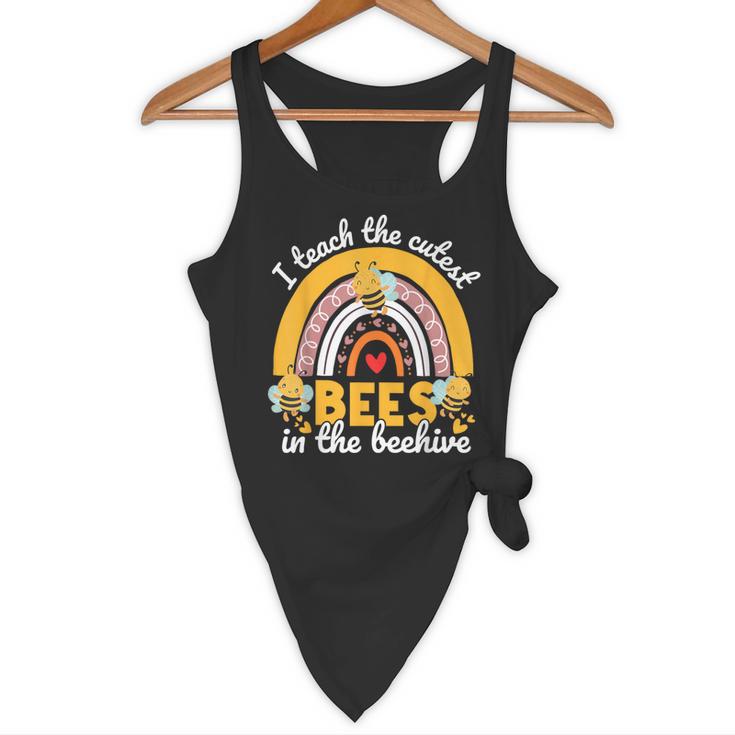 I Teach The Cutest Bees In The Beehive Teachers Day Flowy Tank, novelty gifts, funny gifts
