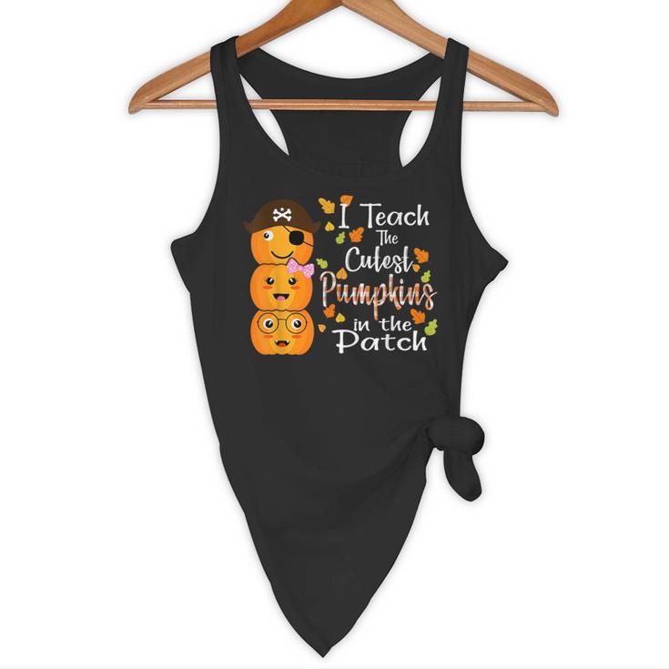 I Teach The Cutest Pumpkins Halloween Shirt For Teachers Flowy Tank, novelty gifts, funny gifts I Teach The Cutest Pumpkins Halloween Shirt For Teachers Flowy Tank, novelty gifts, funny gifts