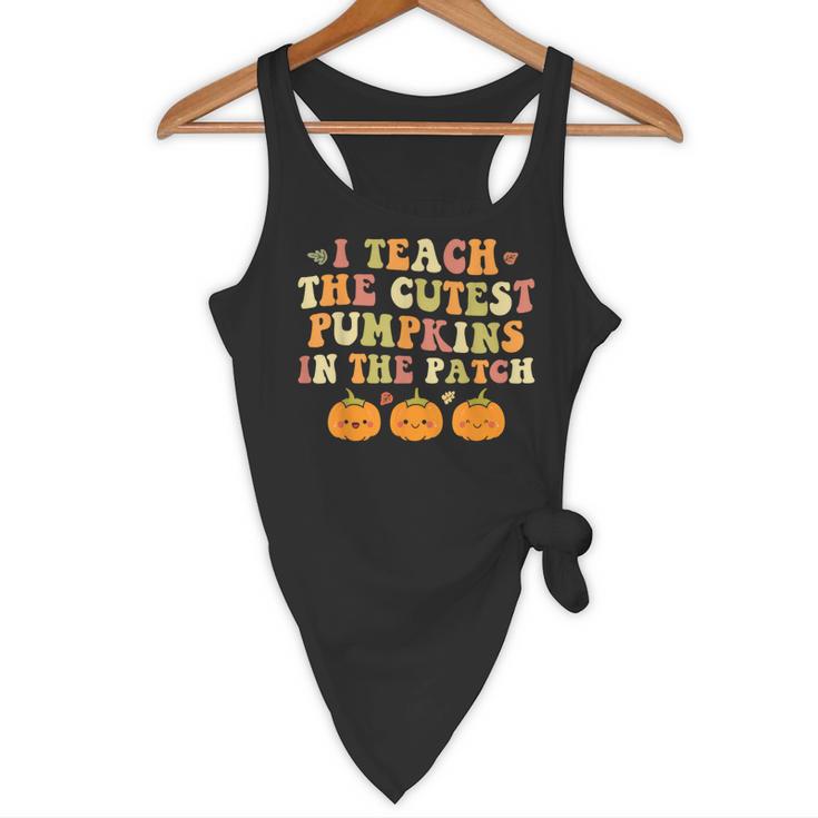 I Teach The Cutest Pumpkins In The Patch Fall Season Teacher Flowy Tank, novelty gifts, funny gifts I Teach The Cutest Pumpkins In The Patch Fall Season Teacher Flowy Tank, novelty gifts, funny gifts