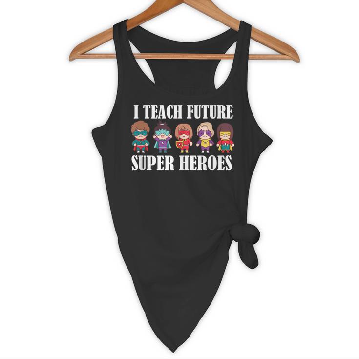 I Teach Future Superheroes Last Day Back To School Teacher Flowy Tank, novelty gifts, funny gifts I Teach Future Superheroes Last Day Back To School Teacher Flowy Tank, novelty gifts, funny gifts