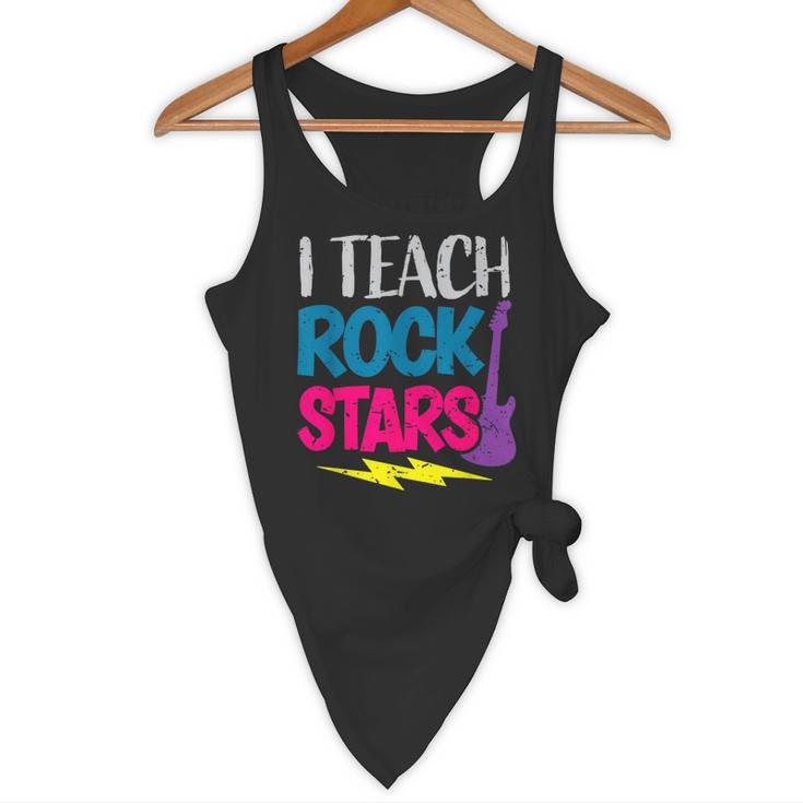 I Teach Rockstars Tee Orchestra Music Teacher Back To School Flowy Tank, novelty gifts, funny gifts
