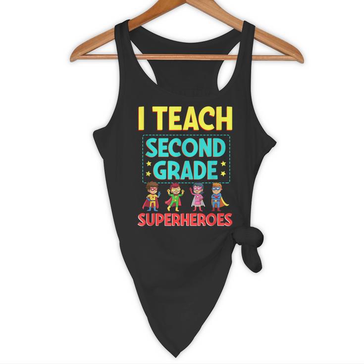 I Teach Second Grade Superheroes Teacher Superhero Flowy Tank, novelty gifts, funny gifts I Teach Second Grade Superheroes Teacher Superhero Flowy Tank, novelty gifts, funny gifts