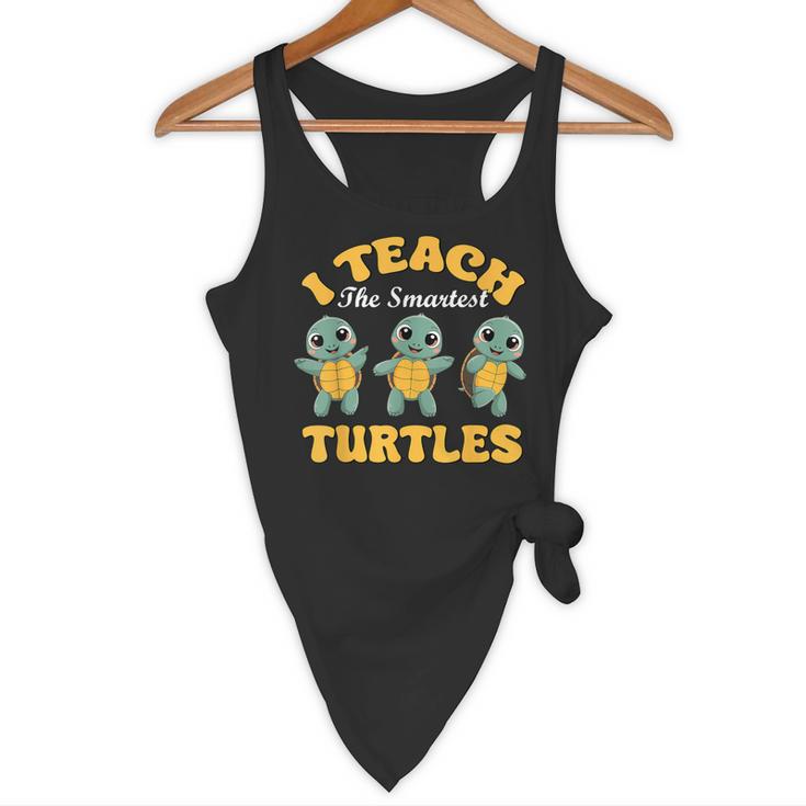 I Teach The Smartest Turtles Thanksgiving Proud Teacher Job Flowy Tank, novelty gifts, funny gifts I Teach The Smartest Turtles Thanksgiving Proud Teacher Job Flowy Tank, novelty gifts, funny gifts