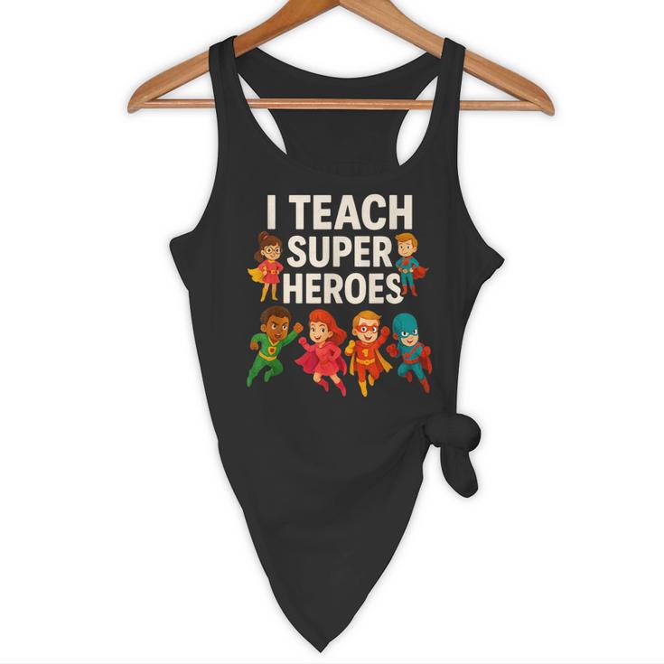 I Teach Super Heroes Teacher Flowy Tank, novelty gifts, funny gifts I Teach Super Heroes Teacher Flowy Tank, novelty gifts, funny gifts