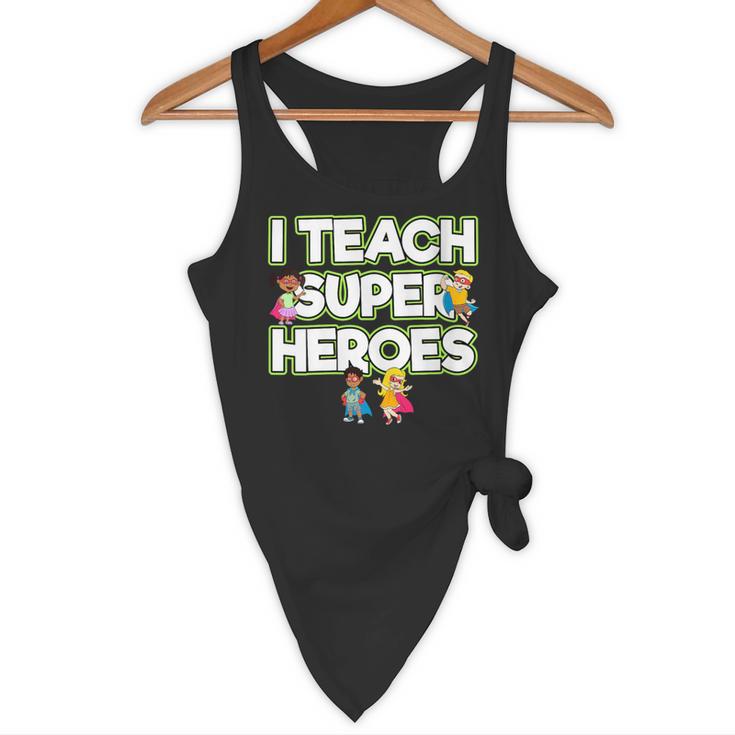 I Teach Superheroes School Teacher Professor Flowy Tank, novelty gifts, funny gifts I Teach Superheroes School Teacher Professor Flowy Tank, novelty gifts, funny gifts
