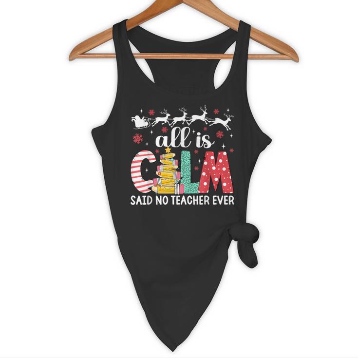 Teacher All Calm Said No Teacher Christmas Pencil Tree Flowy Tank, novelty gifts, funny gifts Teacher All Calm Said No Teacher Christmas Pencil Tree Flowy Tank, novelty gifts, funny gifts