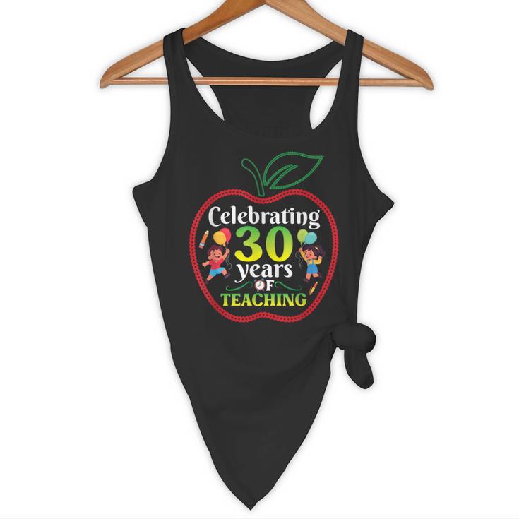 Teacher Celebrating 30 Years Of Teaching Students School Flowy Tank, novelty gifts, funny gifts