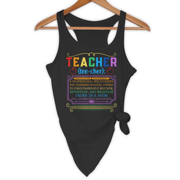 Teacher Definition Teaching School Teacher Flowy Tank, novelty gifts, funny gifts Teacher Definition Teaching School Teacher Flowy Tank, novelty gifts, funny gifts