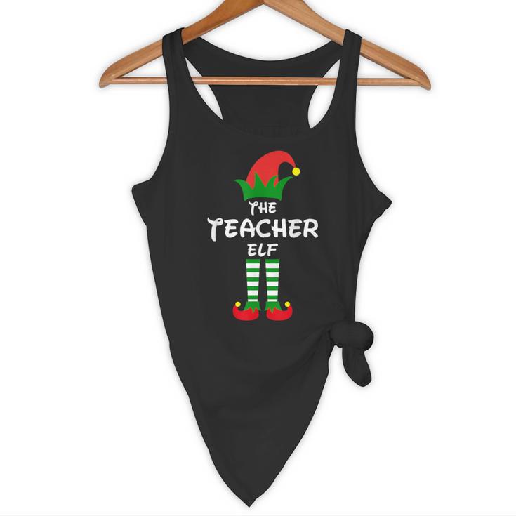 The Teacher Elf Family Matching Group Idea Christmas Flowy Tank, novelty gifts, funny gifts The Teacher Elf Family Matching Group Idea Christmas Flowy Tank, novelty gifts, funny gifts