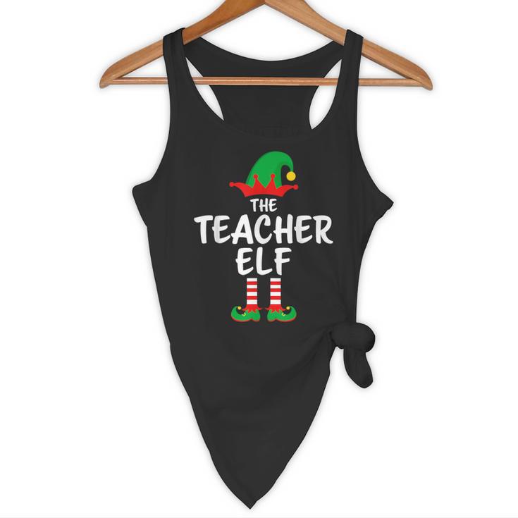 The Teacher Elf Matching Family Christmas Flowy Tank, novelty gifts, funny gifts The Teacher Elf Matching Family Christmas Flowy Tank, novelty gifts, funny gifts