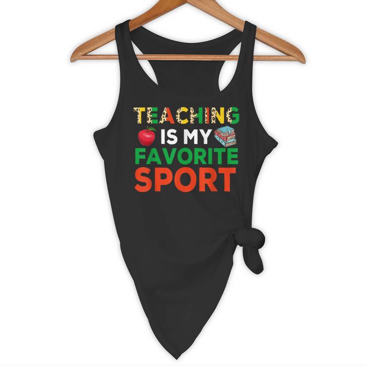 Teacher Is My Favorite Sport Teacher Teaching Lover Flowy Tank, novelty gifts, funny gifts