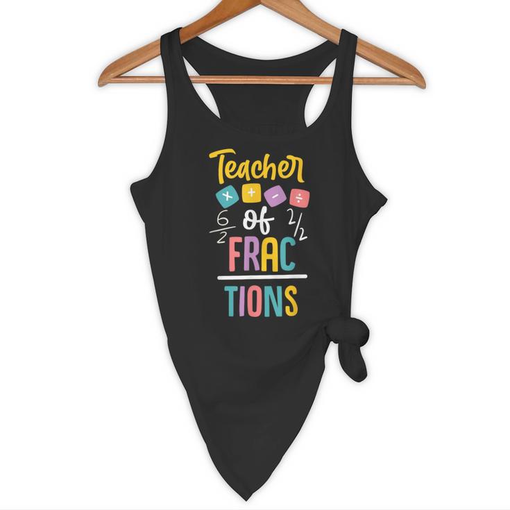 Teacher Of Fractions For Math Teacher Flowy Tank, novelty gifts, funny gifts Teacher Of Fractions For Math Teacher Flowy Tank, novelty gifts, funny gifts
