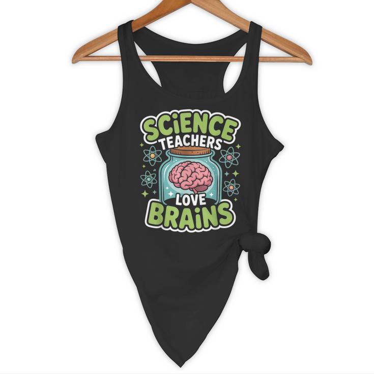 Teacher Halloween Costume Science Teachers Love Brains Flowy Tank, novelty gifts, funny gifts