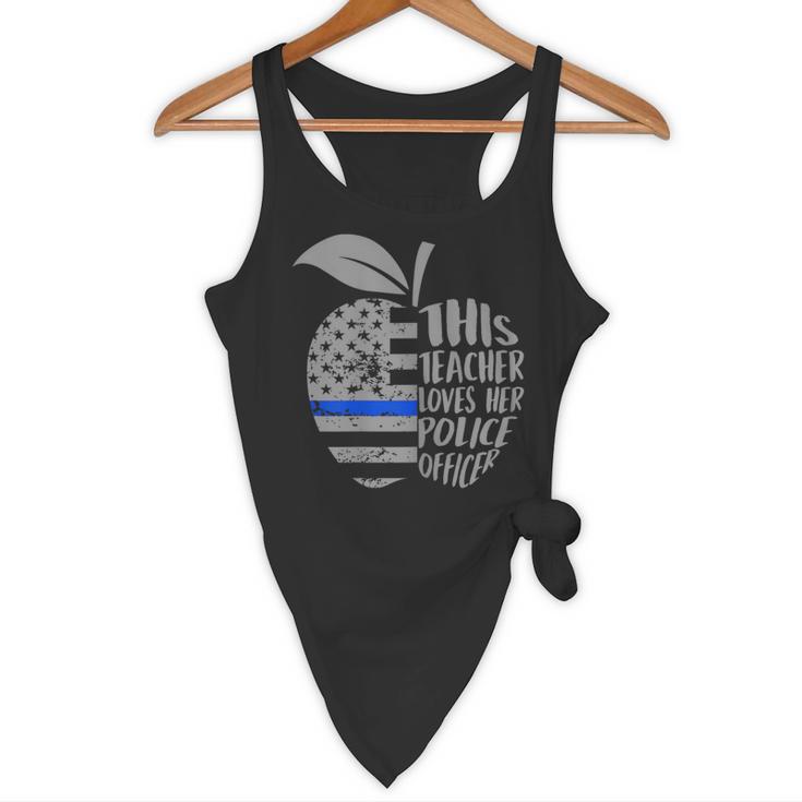 This Teacher Loves Her Police Officer Wife Saying Flowy Tank, novelty gifts, funny gifts This Teacher Loves Her Police Officer Wife Saying Flowy Tank, novelty gifts, funny gifts