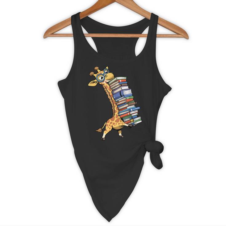 Teacher Shirt Giraffe Holding Books Bookworm Librarian Flowy Tank, novelty gifts, funny gifts Teacher Shirt Giraffe Holding Books Bookworm Librarian Flowy Tank, novelty gifts, funny gifts