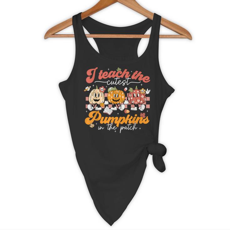 Teacher I Teach The Cutest Pumpkins In The Patch Fall Autumn Flowy Tank, novelty gifts, funny gifts Teacher I Teach The Cutest Pumpkins In The Patch Fall Autumn Flowy Tank, novelty gifts, funny gifts
