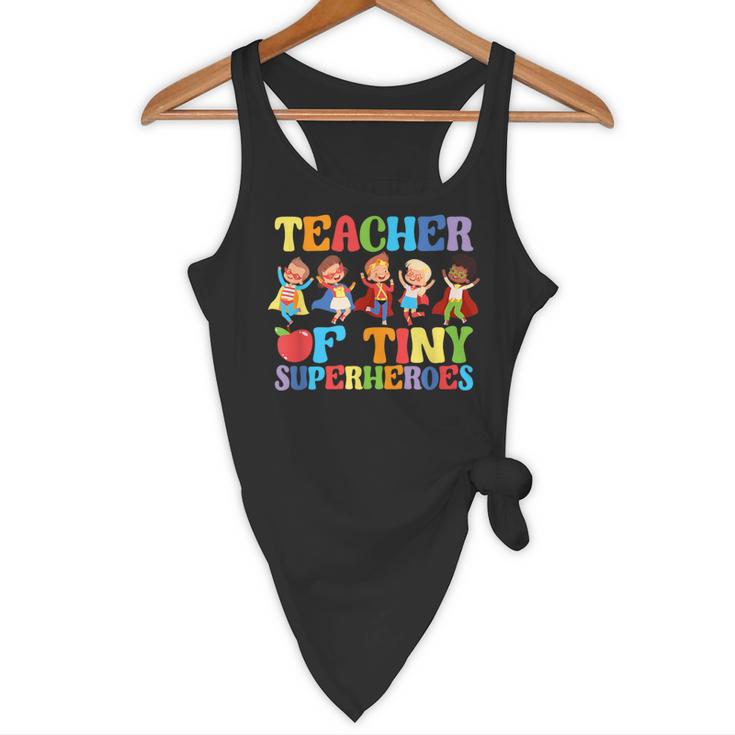 Teacher Of Tiny Superheroes Teach 100th Day Of School Flowy Tank, novelty gifts, funny gifts Teacher Of Tiny Superheroes Teach 100th Day Of School Flowy Tank, novelty gifts, funny gifts