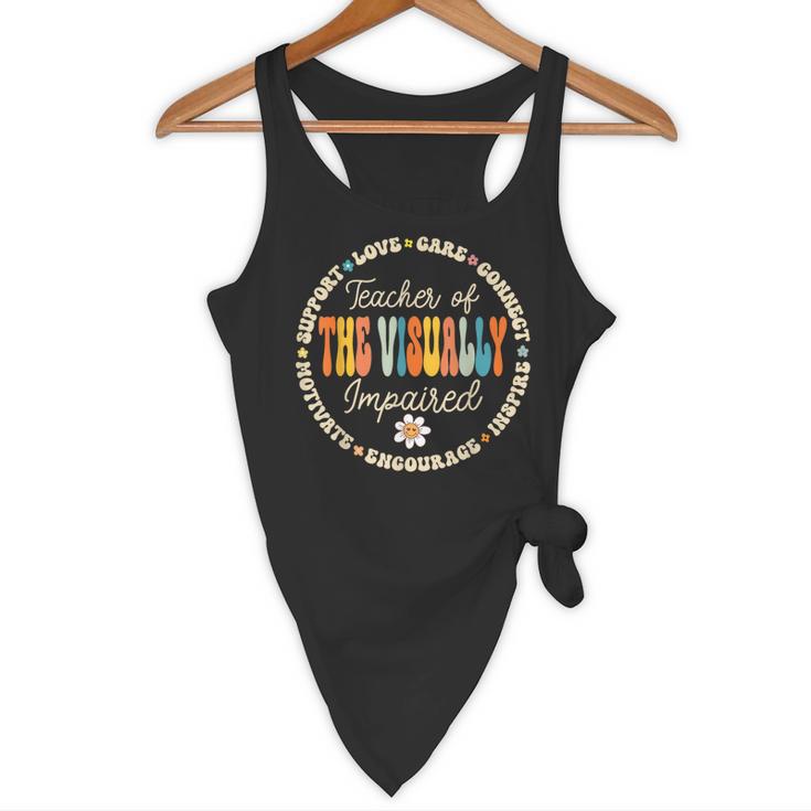 Teacher Of The Visually Impaired Back To School Team For Men Women Girls Kids Flowy Tank, novelty gifts, funny gifts Teacher Of The Visually Impaired Back To School Team For Men Women Girls Kids Flowy Tank, novelty gifts, funny gifts