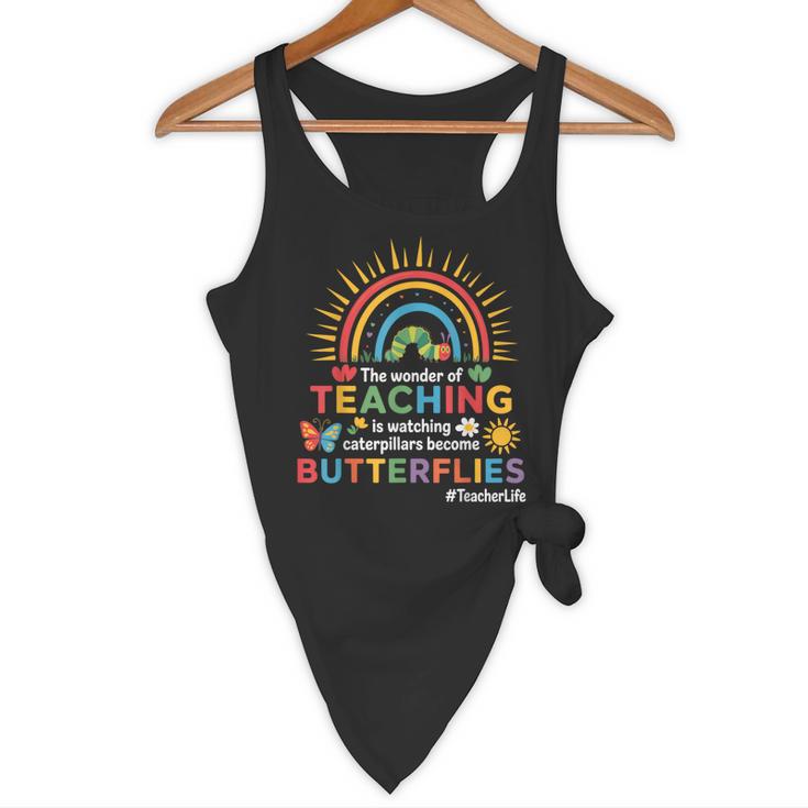 Teacher The Wonder Of Teaching Is Watching Caterpillar Flowy Tank, novelty gifts, funny gifts Teacher The Wonder Of Teaching Is Watching Caterpillar Flowy Tank, novelty gifts, funny gifts
