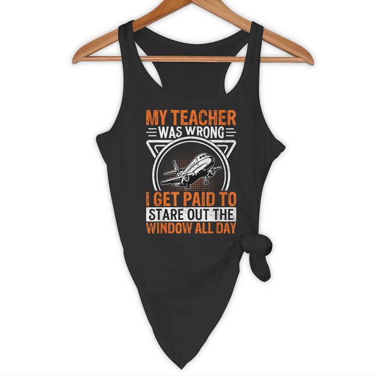 My Teacher Was Wrong I Get Paid To Stare Out The Window Flowy Tank, novelty gifts, funny gifts My Teacher Was Wrong I Get Paid To Stare Out The Window Flowy Tank, novelty gifts, funny gifts