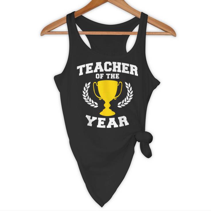 Teacher Of The Year For Men Women Flowy Tank, novelty gifts, funny gifts